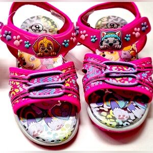 Nickelodeon Pink Kids Sandals with Cartoon Characters